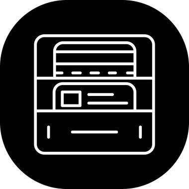 Kitap. Web simgesi basit illüstrasyon