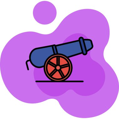 Teleskop. Web simgesi basit illüstrasyon