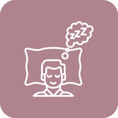 Yastıklı bir adamın vektör çizimi