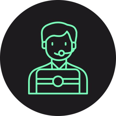 Vektör Avatar Simgesi illüstrasyonu