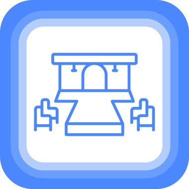 Bina. Web simgesi basit illüstrasyon