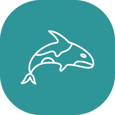 Köpekbalığı vektörü simgesi modern basit tasarım illüstrasyonu