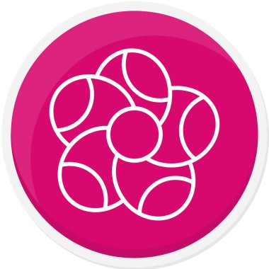 Pembe yuvarlak dairenin vektör çizimi