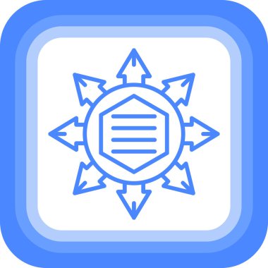 Güneş. Web simgesi basit illüstrasyon