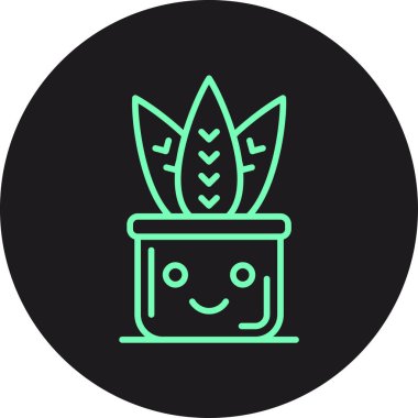 vektör bitki simgesi, vektör illüstrasyonu