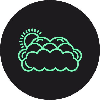 Soyut arkaplanda bulut simgesi izole edildi