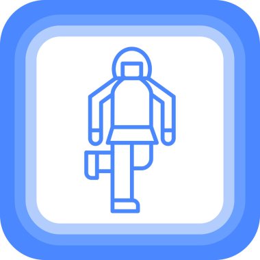 Adamım. Web simgesi basit illüstrasyon