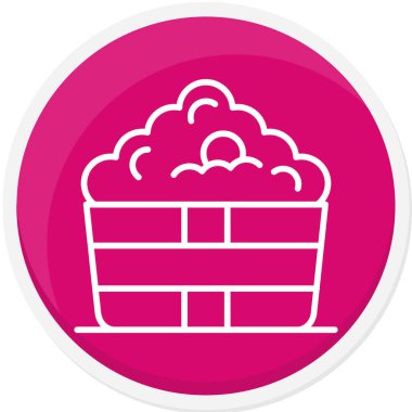 Moda tarzında izole edilmiş bir bulut simgesi