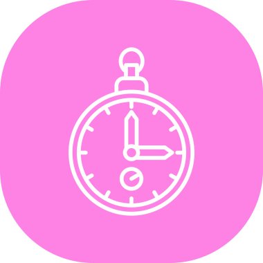 Saat. Web simgesi basit illüstrasyon