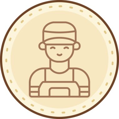 Bozuk parası olan bir adamın vektör çizimi