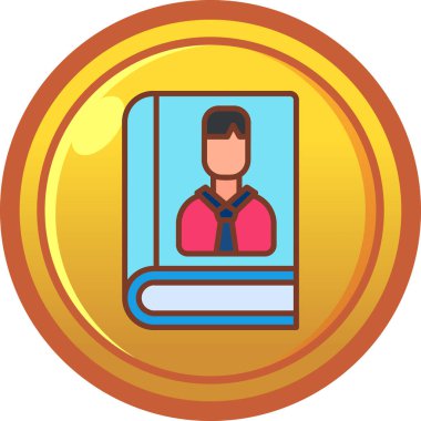 Bir insan simgesinin vektör illüstrasyonu