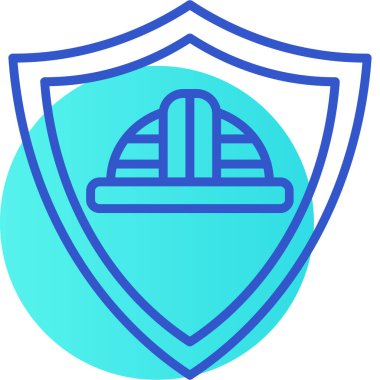 kalkan ikon vektör illüstrasyonu