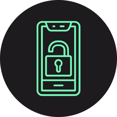 Akıllı telefon simgesinin vektör illüstrasyonu