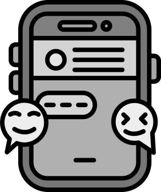 Konuş. Web simgesi basit illüstrasyon