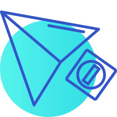 Zarf simgesinin vektör illüstrasyonu