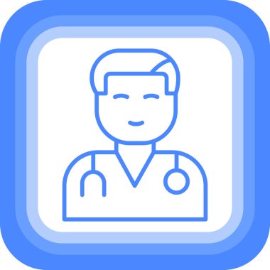 Doktor Web simgesi, basit illüstrasyon tasarımı