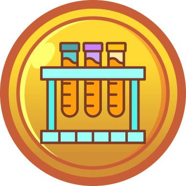 Petrol rafinerisi simgesi, çizgi film tarzı