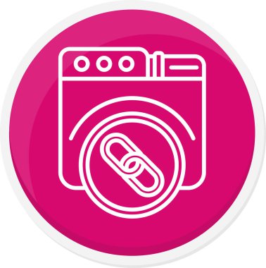 çamaşır makinesi simgesi. vektör illüstrasyonu