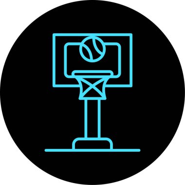 Projeniz için vektör basketbol simgesi
