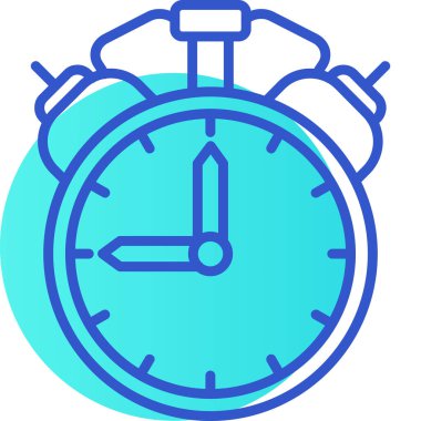 Saat simgesi, vektör illüstrasyonu