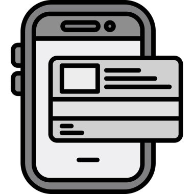 mobile phone. simple vector illustration