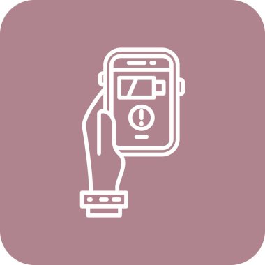 Akıllı telefon. Basit vektör illüstrasyonu