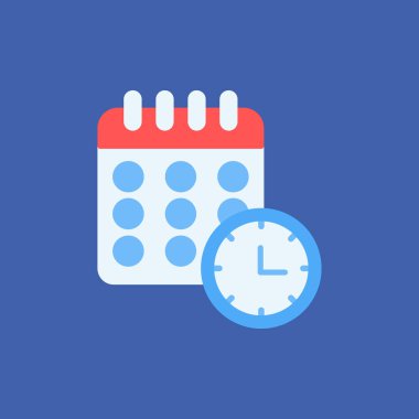 Beyaz arkaplanda izole edilmiş vektör takvim simgesi.