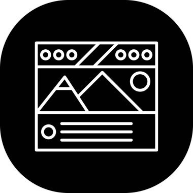 seo modern simgesinin vektör illüstrasyonu