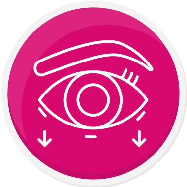 Göz. Web simgesi basit illüstrasyon