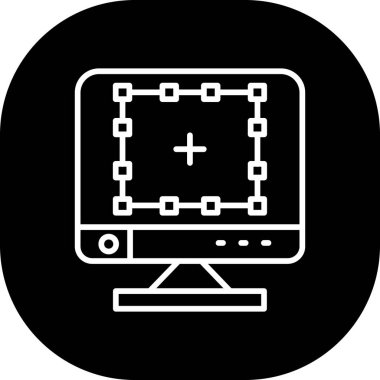 Bilgisayar simgesi. vektör illüstrasyonu