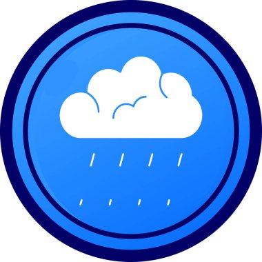 yağmur ikonu vektör illüstrasyonu