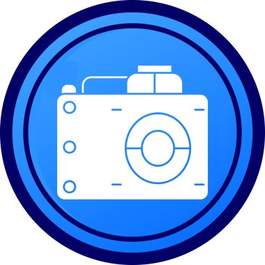 Kamera. Web simgesi basit illüstrasyon