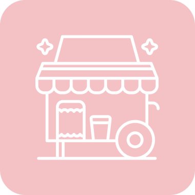 vektör mağaza simgesi çizimi