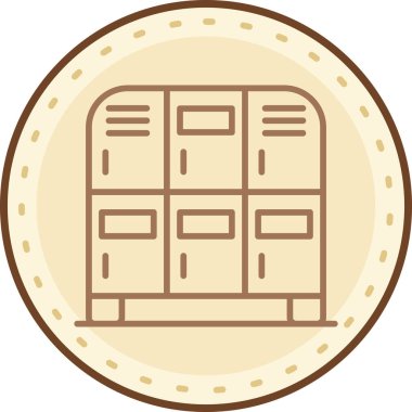 Bir pencerenin modern simgesinin vektör illüstrasyonu