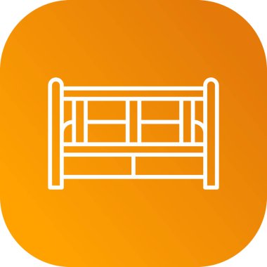 Mobilya simgesinin vektör illüstrasyonu