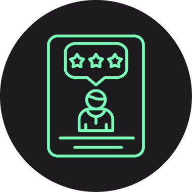 Geri besleme simgesi, vektör illüstrasyonu