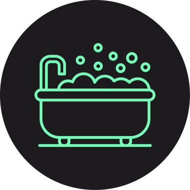 banyo ikonu vektör illüstrasyonu