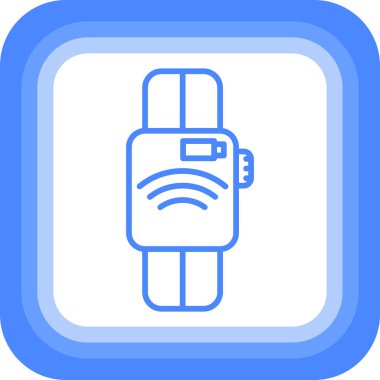 akıllı saat modern simge, vektör illüstrasyonu