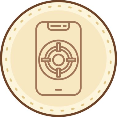 cep telefonu ikonu vektör illüstrasyonu