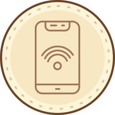 cep telefonu vektör simgesi modern basit vektör çizimi