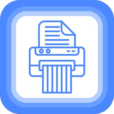 yazıcı web simgesi basit illüstrasyon