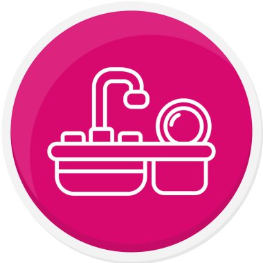 vektör modern banyo simgesi, banyo simgesi