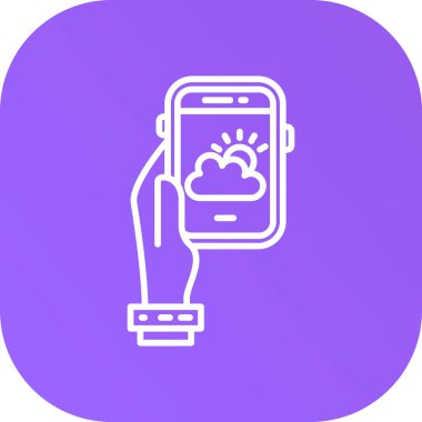 akıllı telefon simgesi vektör illüstrasyonu