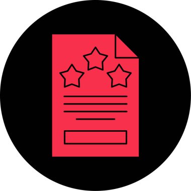 Rozet vektör düz simgesi