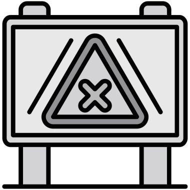 uyarı simgesi vektör illüstrasyonu