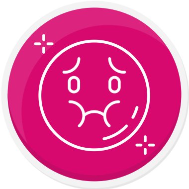 Duygusallık. Web simgesi basit illüstrasyon