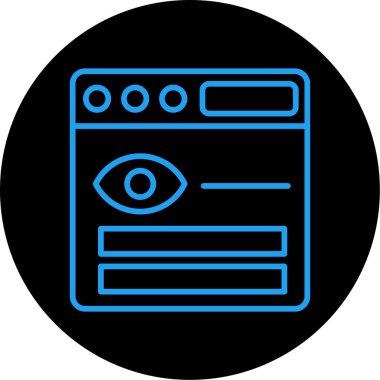 Web simgesi vektör illüstrasyonu