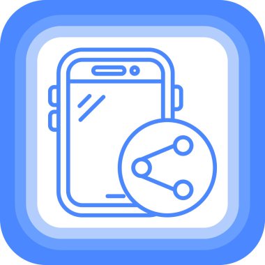 Smartphone Simgesi, vektör illüstrasyonu