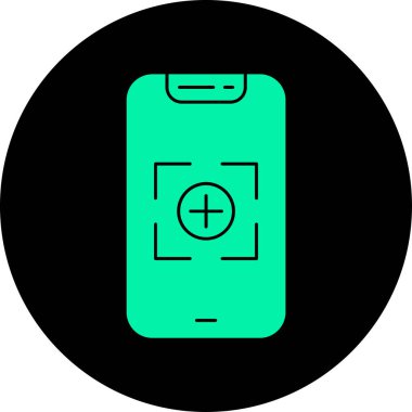 Vektör akıllı telefon simgesi, vektör illüstrasyonu