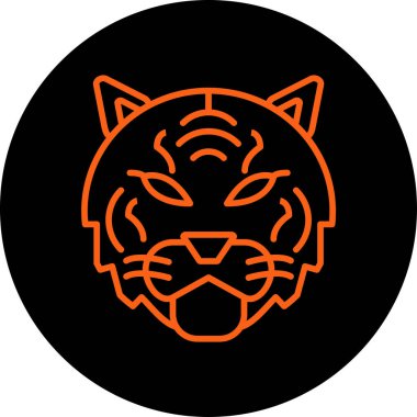 Kaplan. Web simgesi basit illüstrasyon